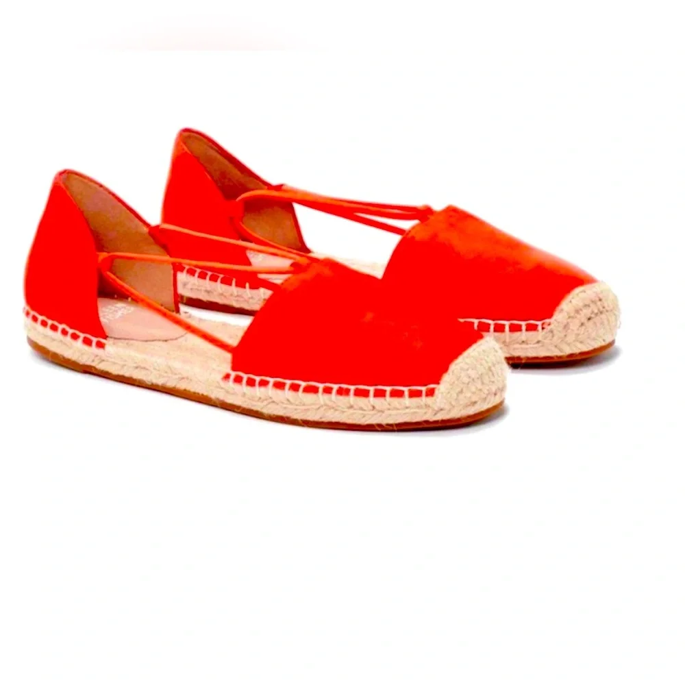 Eileen Fisher Lee Nubuck Espadrille in‎ Red.